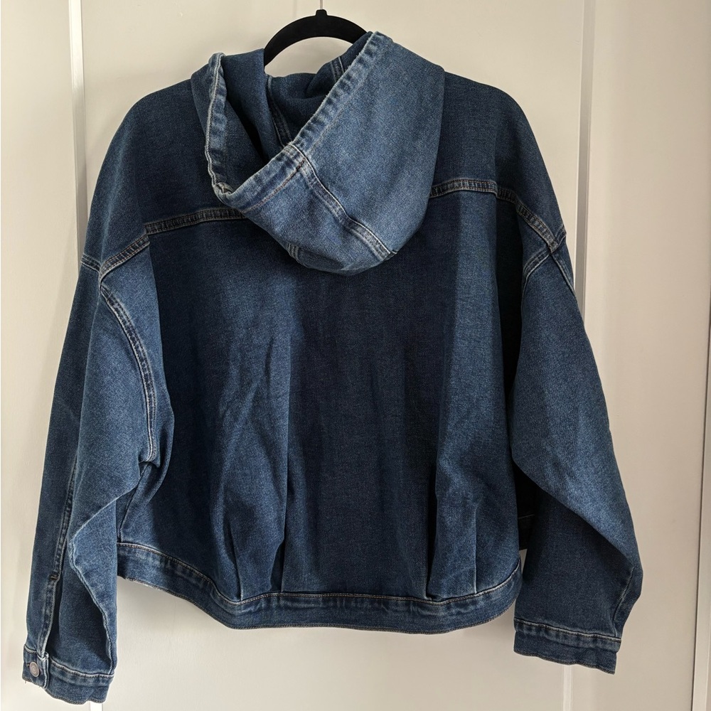 Ruti Dark Wash Hooded Denim Jacket - Picture 2 of 3